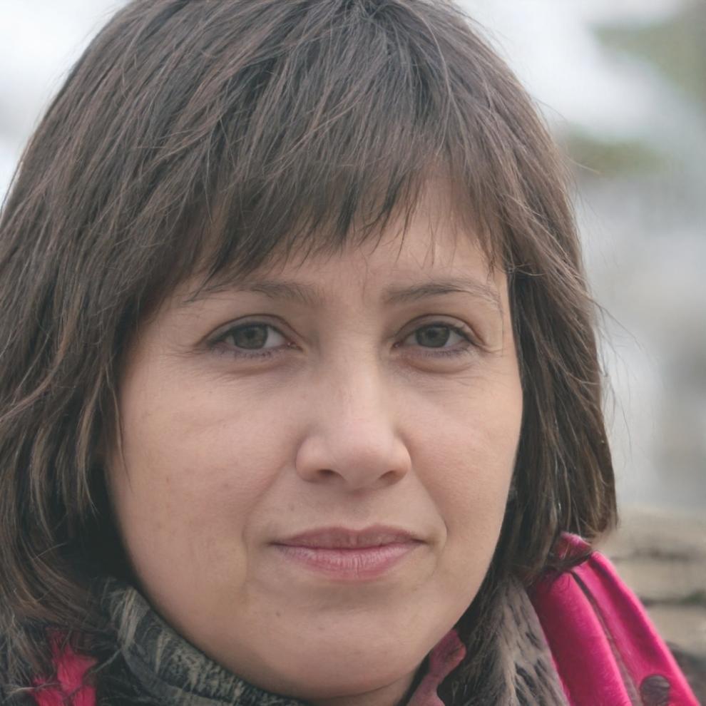 Portraitfoto einer früheren Teilnehmerin beim konzentrierten Zeichnen